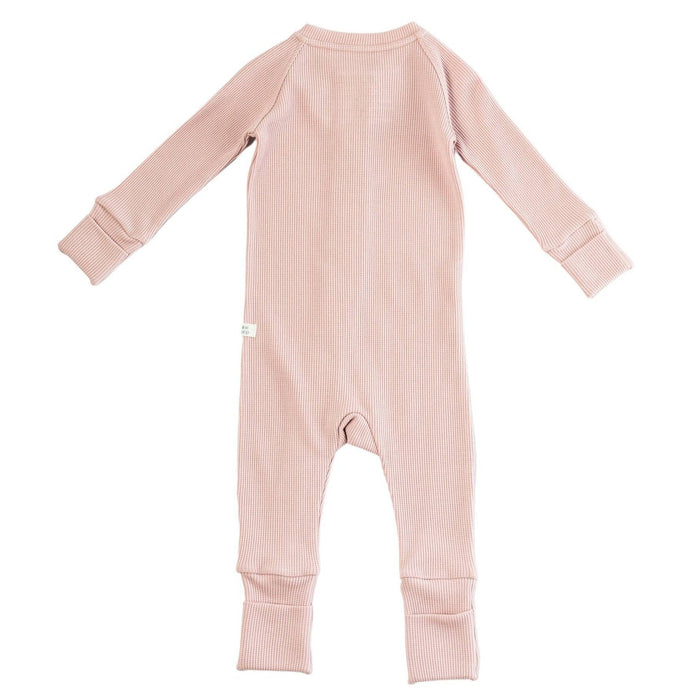 Loulou Lollipop Waffle Sleeper - Blush Pink-BA1001U.BLP.1-Pumpkin Pie Kids Canada