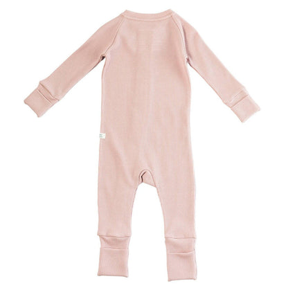 Loulou Lollipop Waffle Sleeper - Blush Pink-BA1001U.BLP.1-Pumpkin Pie Kids Canada