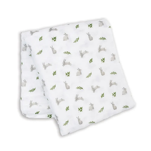 Lulujo Cotton Muslin Blanket - Bunnies-LJ482-Pumpkin Pie Kids Canada