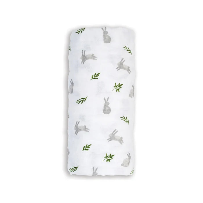 Lulujo Cotton Muslin Blanket - Bunnies-LJ482-Pumpkin Pie Kids Canada