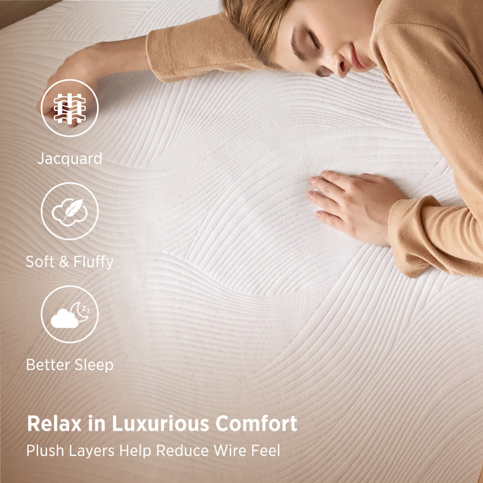 Luxury Jacquard Heated Mattress Pad
