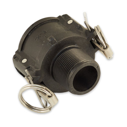 M123 Female 1 1/4" Camlock with Male Threads