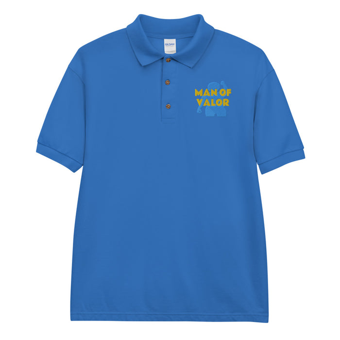 Man of Valor Embroidered Polo Shirt