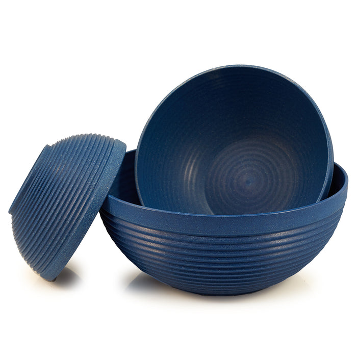 Maple Origin 3 Piece Bowl Set (lapis - blue color) 1) 7 1/2"x3 1/4" Bowl, 1) 10"x4" Bowl and 1) 12"x5" Bowl