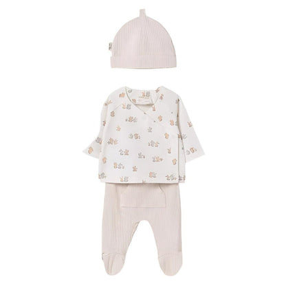 Mayoral 3pc Baby Set - Natural-9.906-58 2-4M-Pumpkin Pie Kids Canada