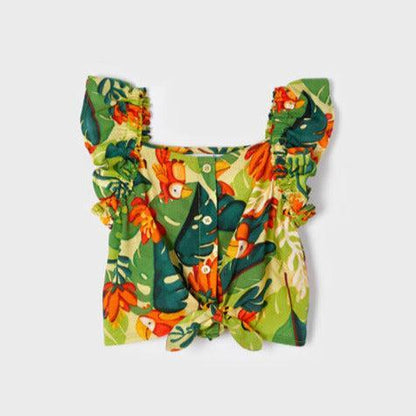 Mayoral Blouse - Green-3.131-036 2-Pumpkin Pie Kids Canada