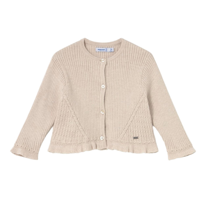 Mayoral Knit Cardigan - Tapioca-2358-031 6M-Pumpkin Pie Kids Canada