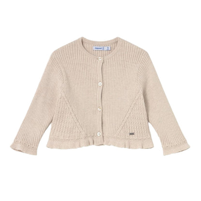 Mayoral Knit Cardigan - Tapioca-2358-031 6M-Pumpkin Pie Kids Canada