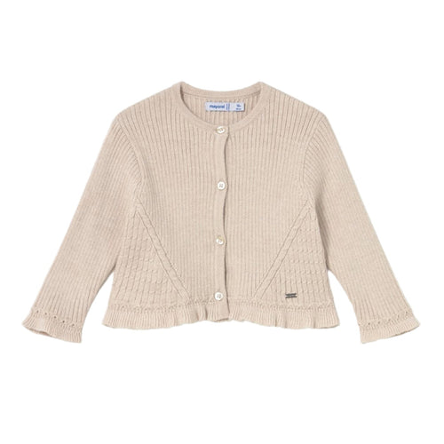 Mayoral Knit Cardigan - Tapioca-2358-031 6M-Pumpkin Pie Kids Canada