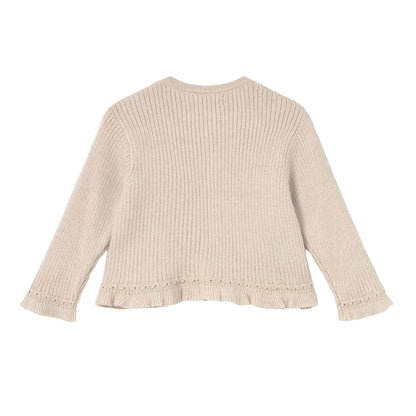 Mayoral Knit Cardigan - Tapioca-2358-031 6M-Pumpkin Pie Kids Canada