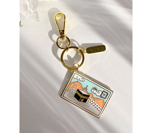 Mecca Postcard keyring QUOTE LOVIN'