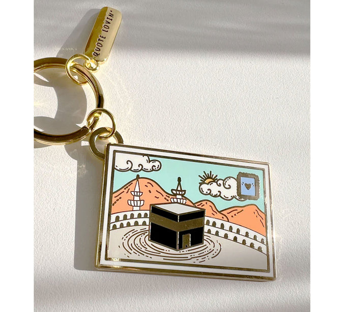 Mecca Postcard keyring QUOTE LOVIN'