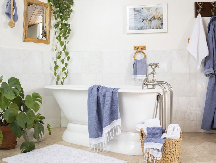 Mediterranean Organic Towels - Coyuchi | Lake w/ Sea Spray