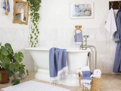 Mediterranean Organic Towels - Coyuchi | Lake w/ Sea Spray