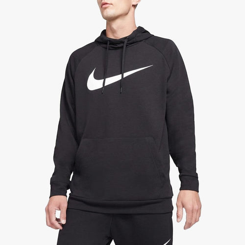 Nike Mens Drifit Pull Over Hoodie Swoosh Black | Nike