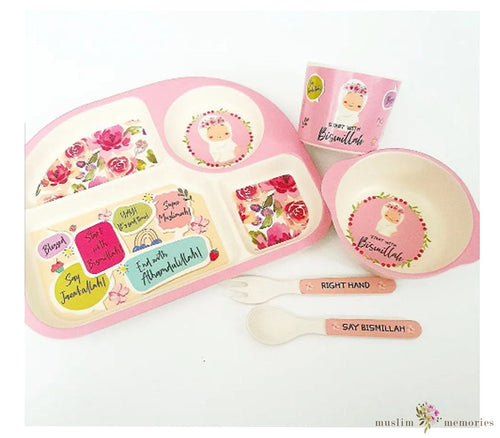 Muslim Girl Kids Tableware Gift Set Imaan Kidz