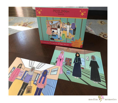 Muslimah Dress-up Activity, Reusable activity set stickers Muslim Memories