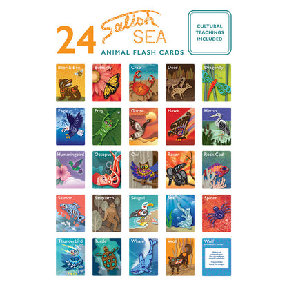 Native Northwest Flash Cards - Animals of the Salish Sea-FCARD2-Pumpkin Pie Kids Canada