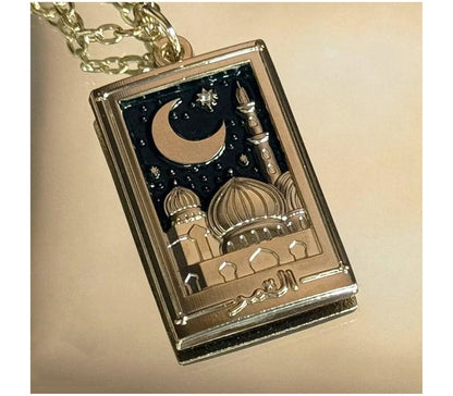 Necklace - As Shams & Al Qamar Sun and Moon Necklaces HUDHUD CREATIONS