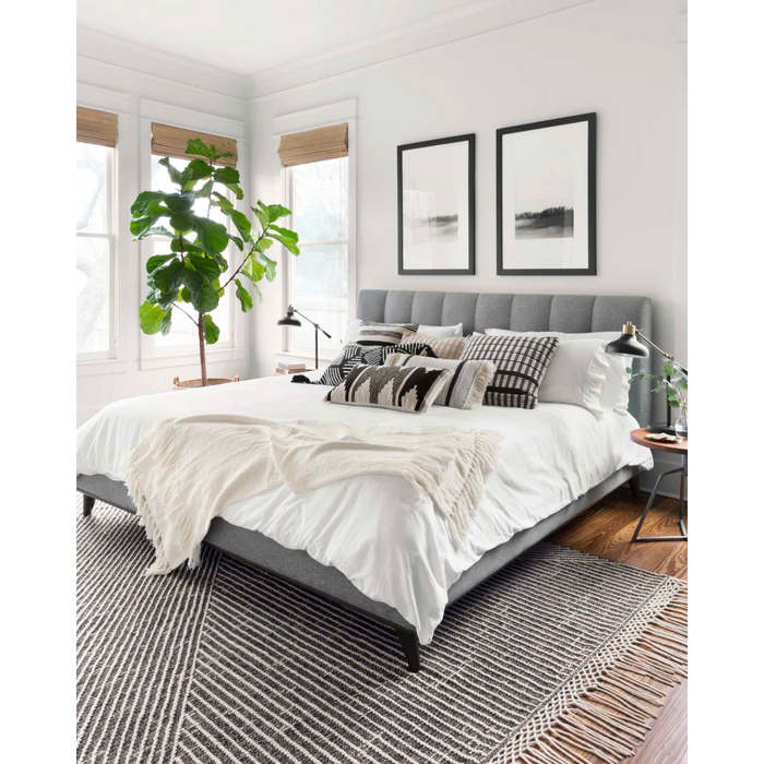 Newton Area Rug - Charcoal and Ivory
