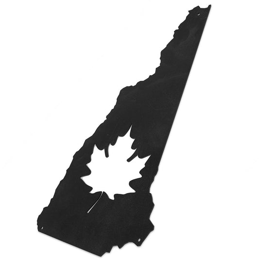 NH Outline w/Maple Leaf (metal)