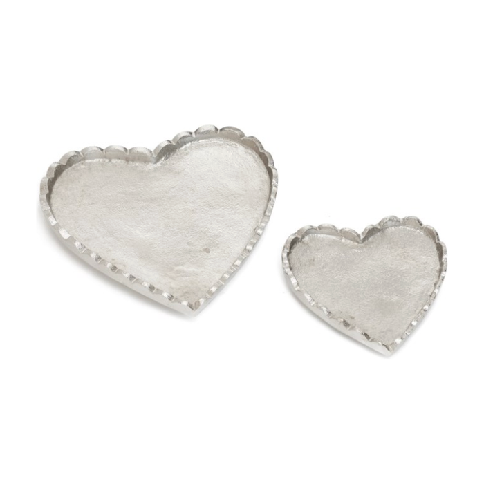Nickel Heart Plate | Small