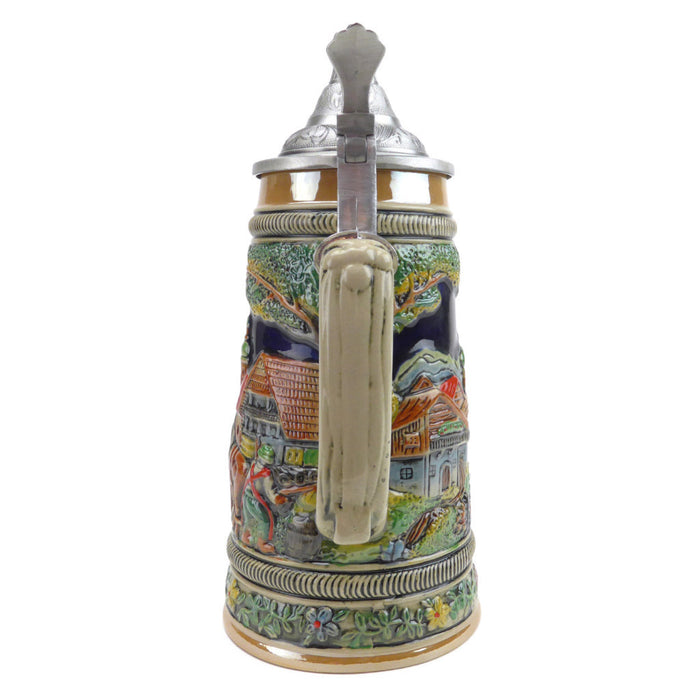 Oktoberfest Beer Stein with Lid - ScandinavianGiftOutlet