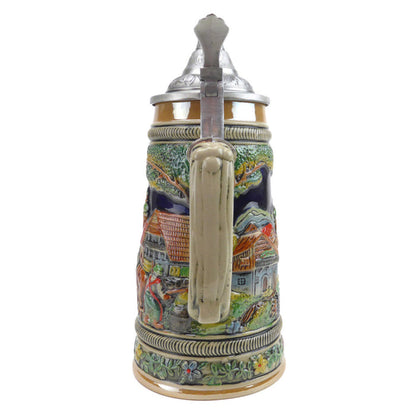 Oktoberfest Beer Stein with Lid - ScandinavianGiftOutlet