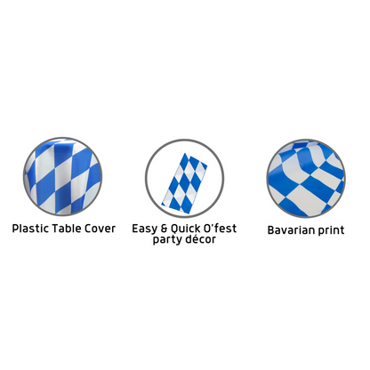 Oktoberfest Table Cover 54in. x 108in. Pkg/1