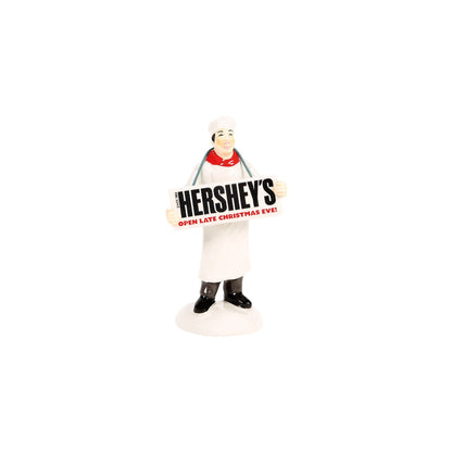 Original Snow Village | Santa Prefers Hershey's | Village Figures