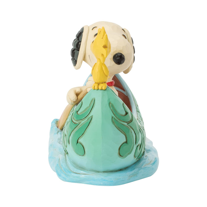 Peanuts by Jim Shore | Snoopy and Woodstock in Canoe | Figurine