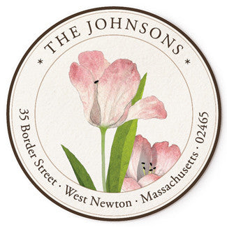 Pink Tulips - Correspondence Seals