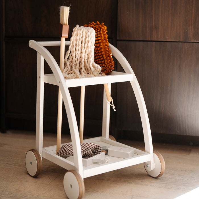 Ivory@lifestyle image of the cleaning cart