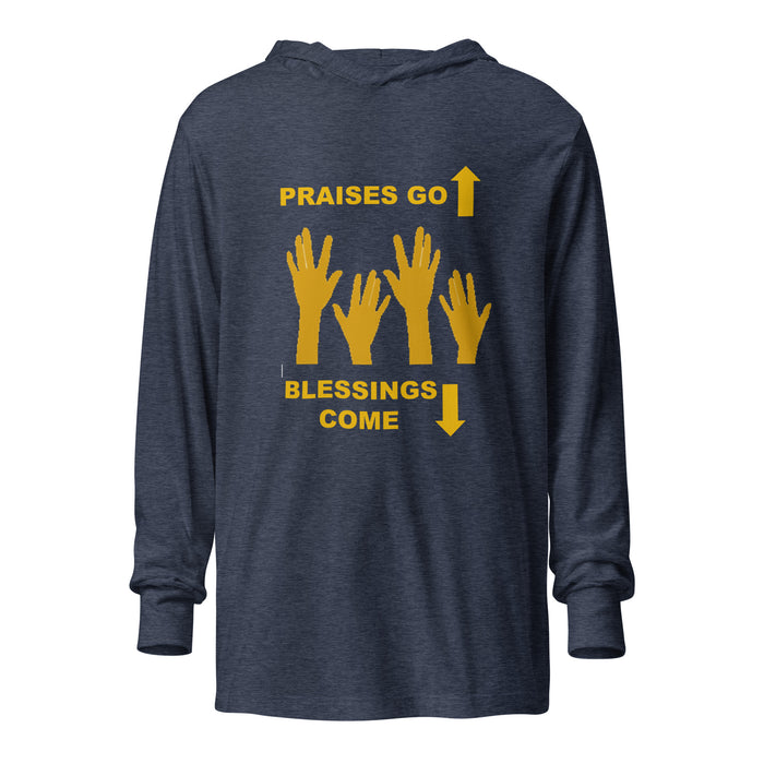 Praises Go Up Hooded long-sleeve tee
