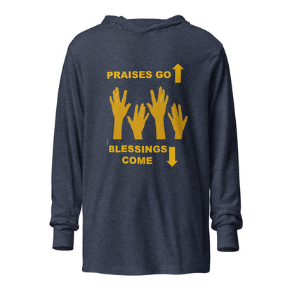 Praises Go Up Hooded long-sleeve tee