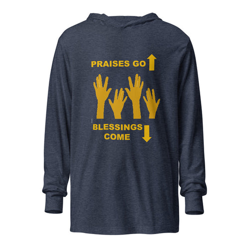 Praises Go Up Hooded long-sleeve tee