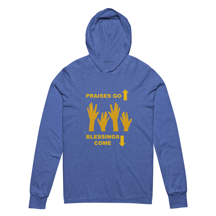 Praises Go Up Hooded long-sleeve tee