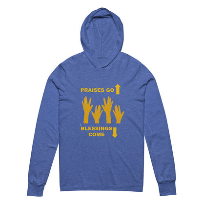 Praises Go Up Hooded long-sleeve tee