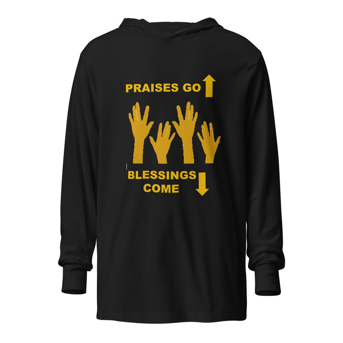 Praises Go Up Hooded long-sleeve tee