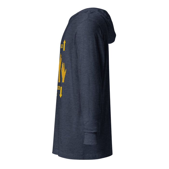 Praises Go Up Hooded long-sleeve tee