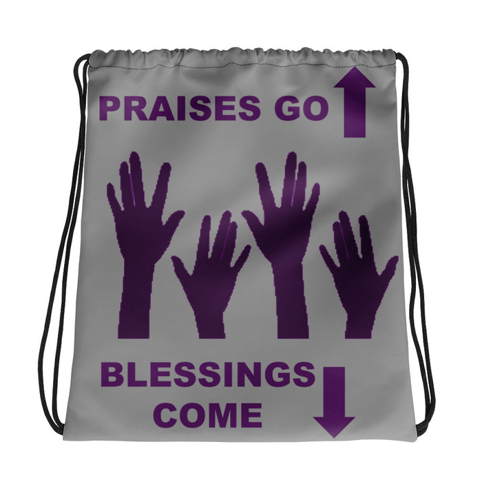 Praises Up Drawstring bag