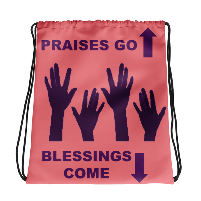 Praises Up Drawstring bag