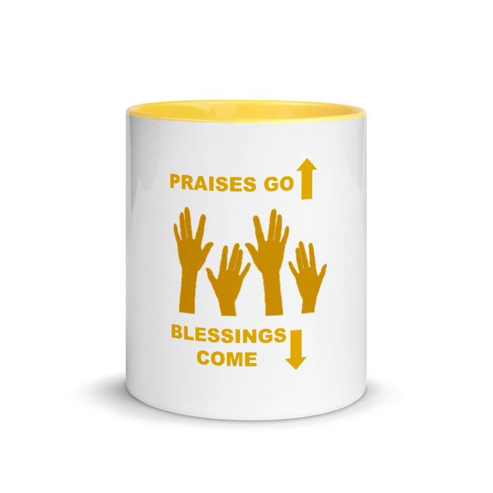 Praises Up Mug with Color Inside
