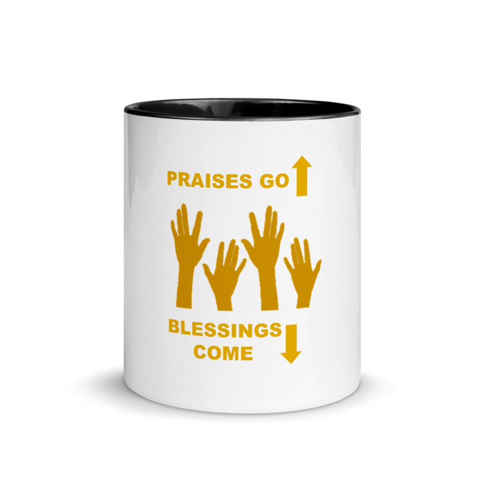 Praises Up Mug with Color Inside