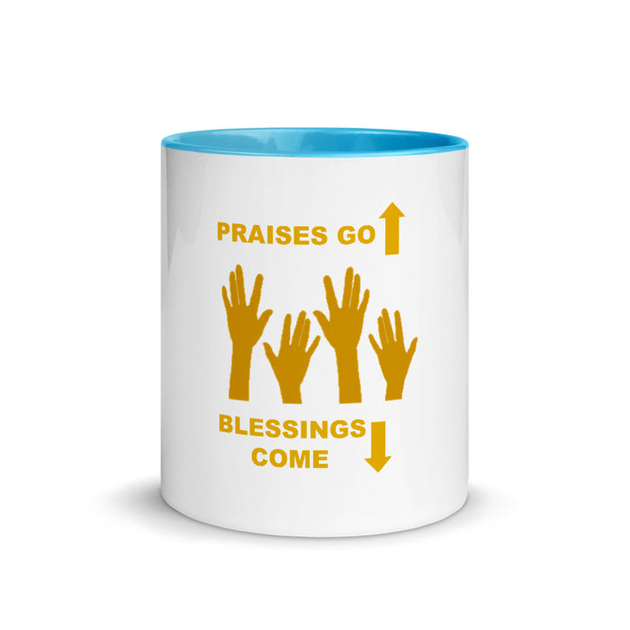 Praises Up Mug with Color Inside