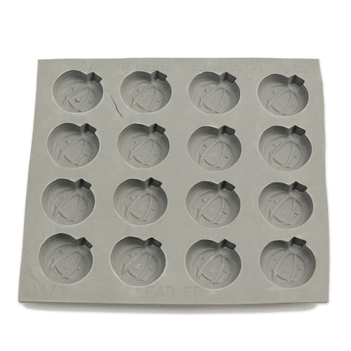 Pumpkin Rubber Candy Mold (16 Cavity)