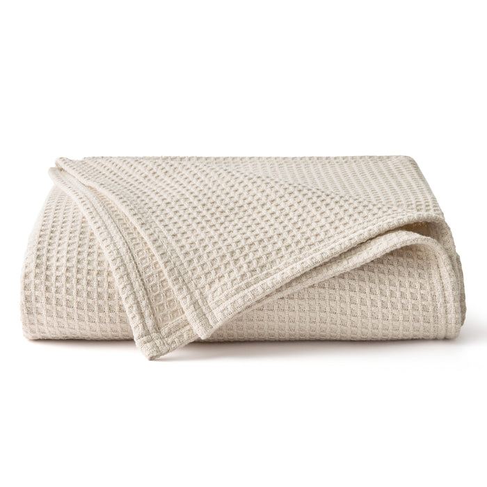 Pure Cotton Basket Weave Blanket