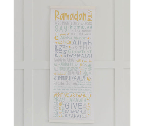 Ramadan Rules Scroll Crescent Star Creations