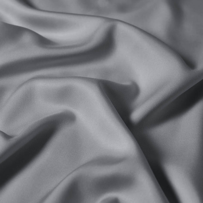 GentleSoft charcoal grey rayon bamboo fabric texture, smooth, lustrous, elegant drape for pillowcases.