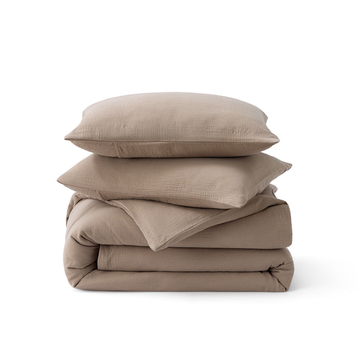 Rayon From Bamboo Cotton Muslin Duvet Cover Set
